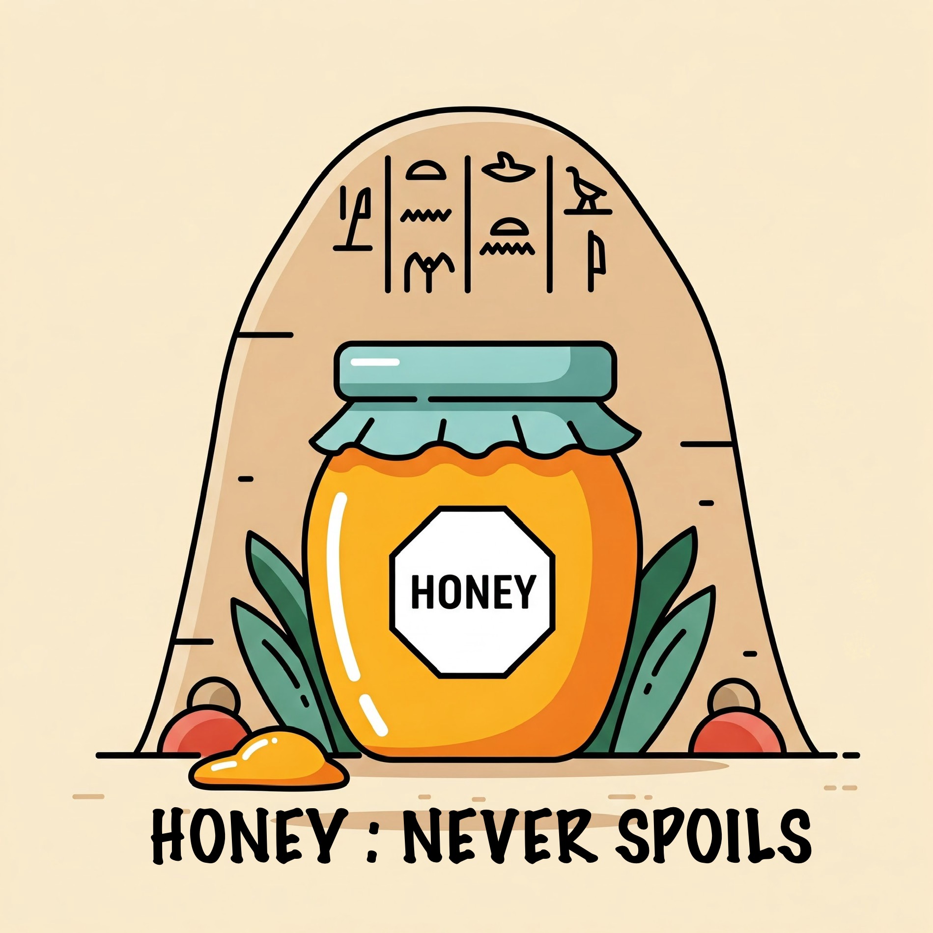 photo of honey never spoils